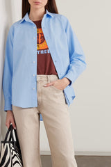 MOTHER THE BESTIE EMBROIDERED COTTON SHIRT