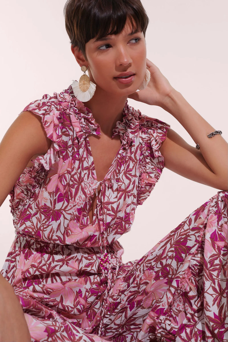 POUPETTE ST BARTH JUMPSUIT BELENE IN PINK ORCHID