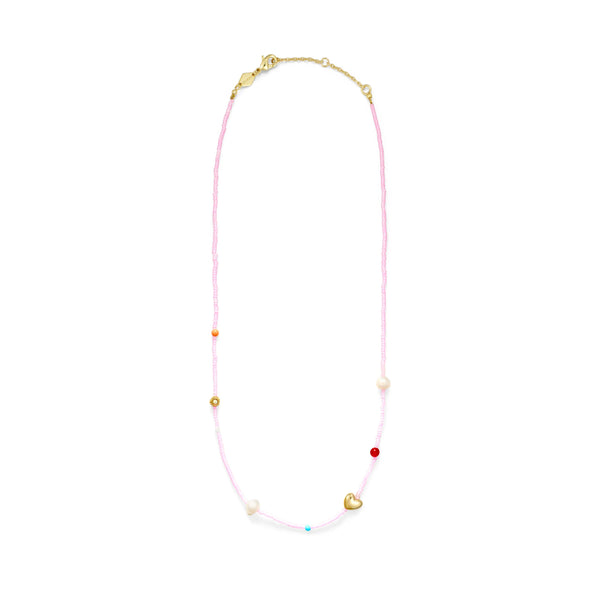 ANNI LU OH SO FINE NECKLACE IN SWEET PINK