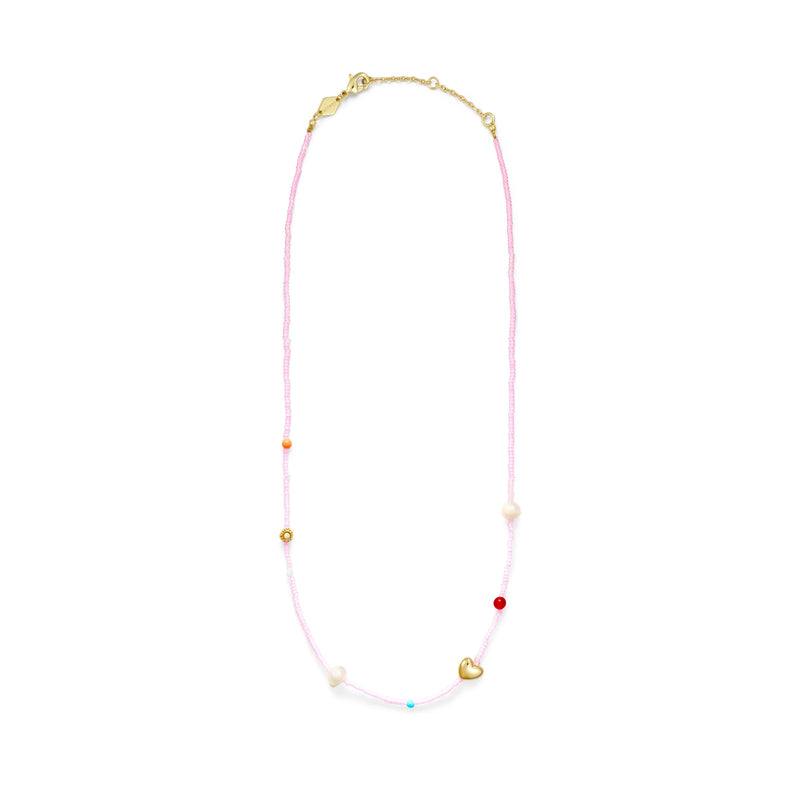 ANNI LU OH SO FINE NECKLACE IN SWEET PINK