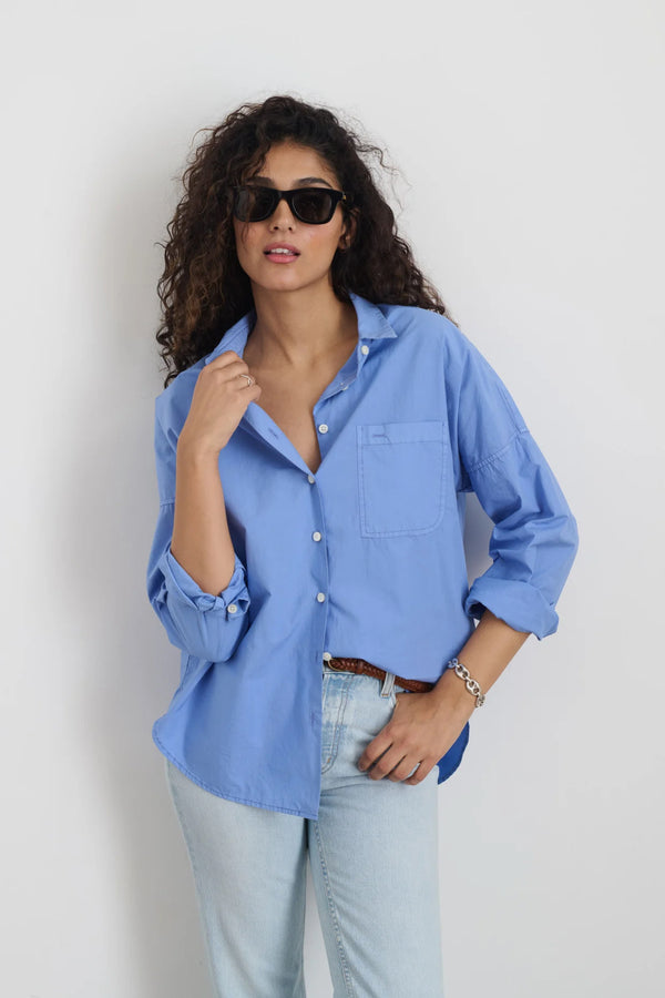 ALEX MILL JO SHIRT IN HYDRANGEA