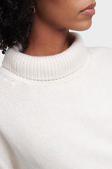 LISA YANG HEIDI CASHMERE SWEATER IN CREAM