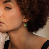 WANDERLUST GREEN QUARTZ SEAFOAM EARRINGS