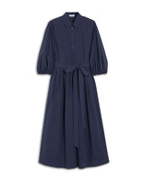 WEEKEND MAX MARA KENTIA DRESS IN NAVY POPLIN