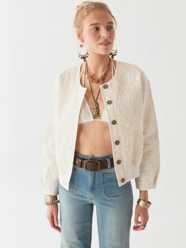 MAISON HOTEL BOTICCELLI JACKET IN TESELA IVORY