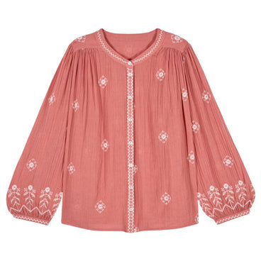 BA&SH DUHA SHIRT IN BLUSH