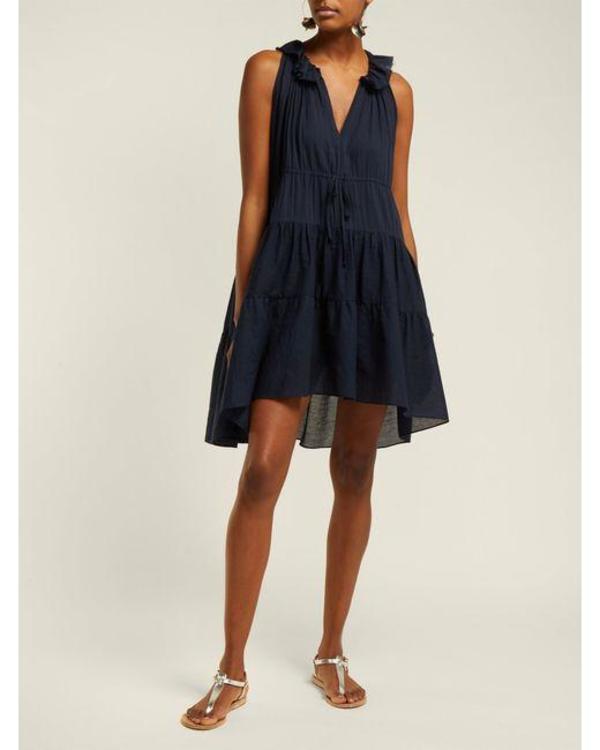 LOUP CHARMANT PATMOS DRESS IN NAVY - EXCLUSIVE