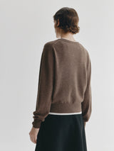 LISA YANG GREER SWEATER IN DARK TRUFFLE