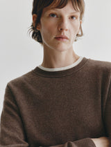 LISA YANG GREER SWEATER IN DARK TRUFFLE