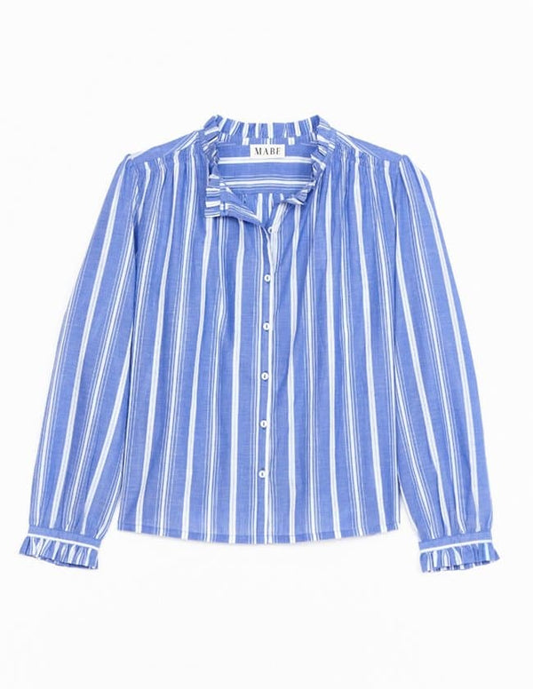 M.A.B.E. CHRISSIE TOP BLUE STRIPE