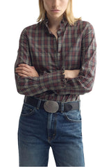 NILI LOTAN ELIO SHIRT IN RUSTIC CHECK