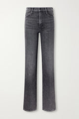 MOTHER THE KICK IT HIGH-RISE STRAIGHT LEG JEANS IN CLIFFHANGER