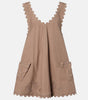 EXCLUSIVE - JULIET DUNN LOW BACK DRESS IN MOCHA