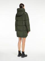 WEEKEND MAX MARA WATER-REPELLANT TAFFETA PUFFER IN DARK GREEN