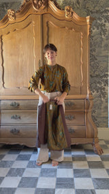 INJIRI VICTOR SHIRT 56 IN MUSTARD SILK